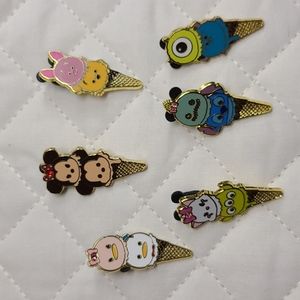 Hong Kong Disneyland Tsum Tsum Ice Cream Pin Set ( set of 6)
